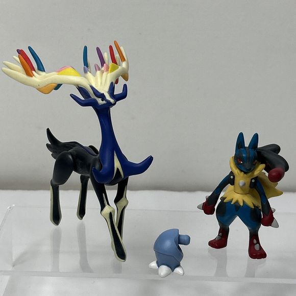 Takara Tomy Pokemon Nintendo Figure Moncolle Lot Xerneas EX ML-12 Mega Lucario - Picture 2 of 10
